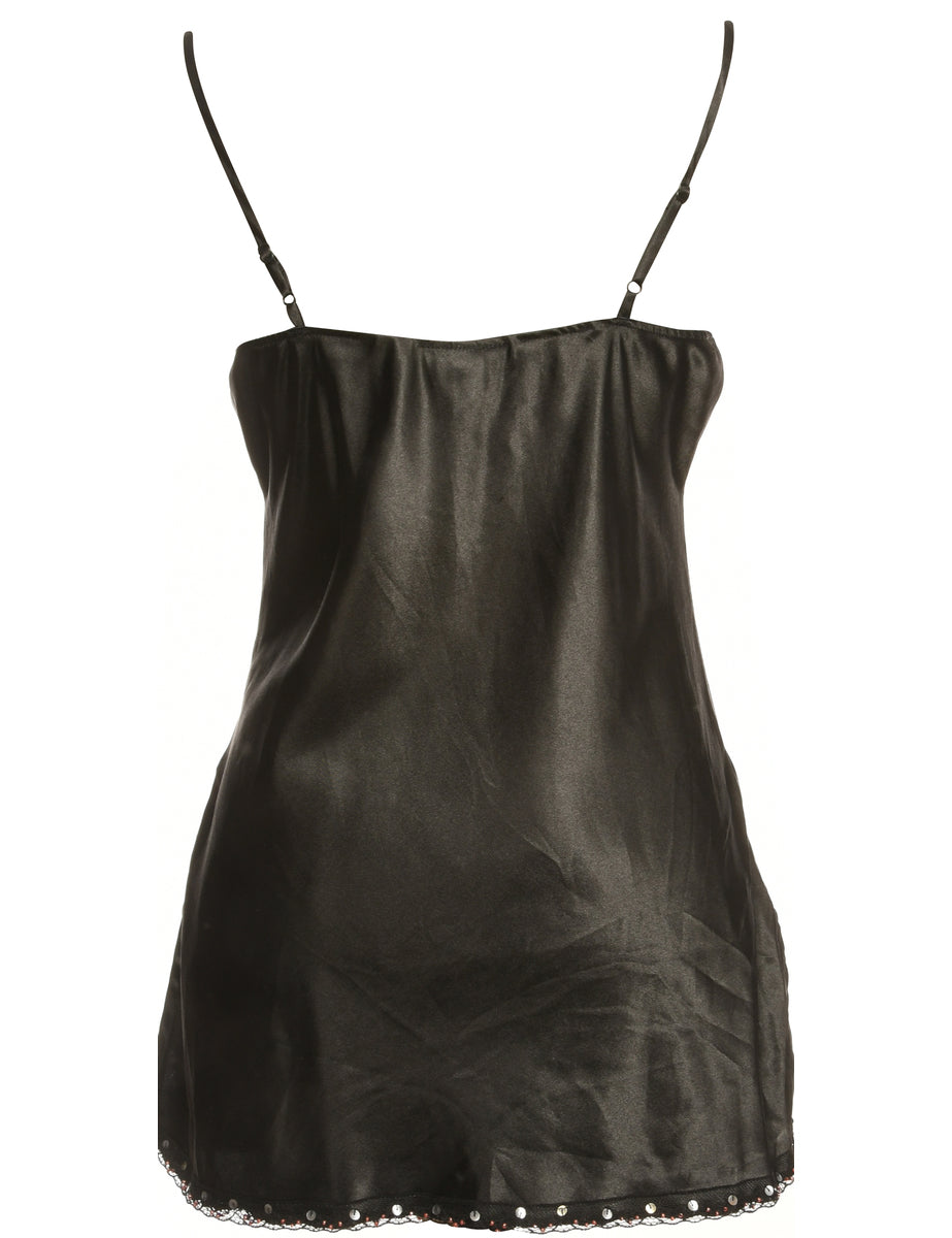 Shiny Finish Black Slip - M